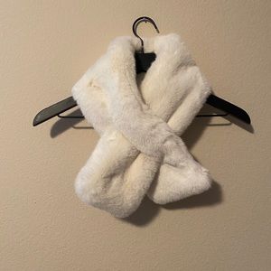 A New Day - Cream faux fur collar